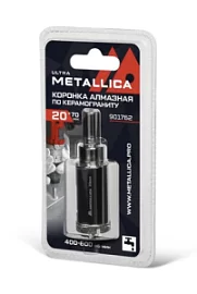 Товар «Коронка алмазная Metallica Ultra 20х70 мм #46 со сверлом, по керамограниту, плитке» Фото товара «Коронка алмазная Metallica Ultra 20х70 мм #46 со сверлом, по керамограниту, плитке»