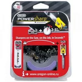 Товар «Цепь Oregon PowerSharp 16"/ 3/8"/ 1,3 мм, 55 зв.+ заточной камень » Фото товара «Цепь Oregon PowerSharp 16"/ 3/8"/ 1,3 мм, 55 зв.+ заточной камень »