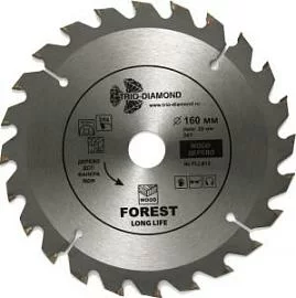 Фото товара «Диск пильный Trio Diamond Forest Long Life 160х20 мм 24Т»