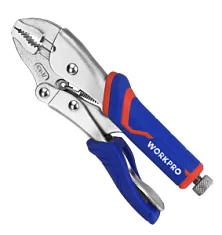 Вы смотрели Клещи зажимные WORKPRO 180 мм с изогнутыми губками (WP231073)