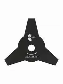 Товар «Нож для триммера МастерАлмаз 230х25,4х1,4 мм (3 лезвия)» Фото товара «Нож для триммера МастерАлмаз 230х25,4х1,4 мм (3 лезвия)»