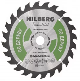 Товар «Диск пильный Hilberg Industrial Дерево 180х20/16 мм 24T» Фото товара «Диск пильный Hilberg Industrial Дерево 180х20/16 мм 24T»