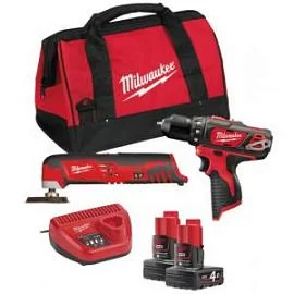 Фото товара «Набор инструментов Milwaukee M12 ВPP2D-402В (Li-Ion 4Ач)»