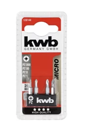 Фото товара «Набор бит KWB Micro PZ000, PZ00, PZ0, PZ1 28 мм (4 шт)»