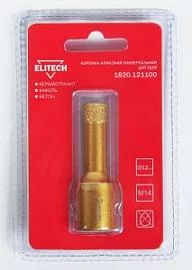 Фото товара «Коронка алмазная для УШМ Elitech 12хМ14 по керамограниту»