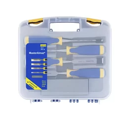 Фото товара «Набор стамесок МастерАлмаз 8,10,18,25 мм + точильный камень (5 шт)»