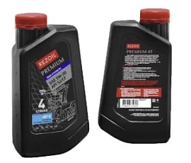 Фото товара «Масло для 4-х тактного двигателя Rezoil Premium SAE 5W-30 0,946 л. полусинтетическое»