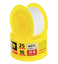 Товар «Фум-лента Stayer Master 0,075 мм х 25 мм х 10м (12360-25-040)» Фото товара «Фум-лента Stayer Master 0,075 мм х 25 мм х 10м (12360-25-040)»