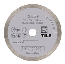 Товар «Диск алмазный Worx 76х1,6х10 мм» Фото товара «Диск алмазный Worx 76х1,6х10 мм»