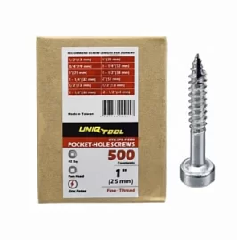 Фото товара «Саморезы оцинкованные Uniqtool Pan-Head 1", 25 мм (500 шт)»