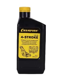 Фото товара «Масло для 4-х тактного двигателя Champion SAE30 0,6 л минеральное»