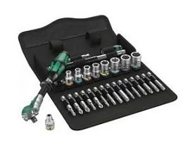 Фото товара «Набор инструментов Wera с трещоткой Zyklop 1/4" (28 шт) (WE-004016)»