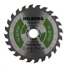 Вы смотрели Диск пильный Hilberg Industrial Дерево 200х32/30 мм 24T