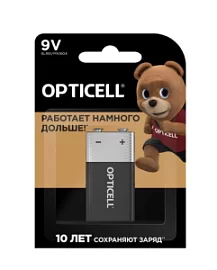 Фото товара «Батарейки Opticell Basic 6LR61 9V (1 шт) »