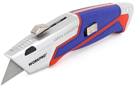 Товар «Нож выдвижной WORKPRO с автозагрузкой (WP213012)» Фото товара «Нож выдвижной WORKPRO с автозагрузкой (WP213012)»