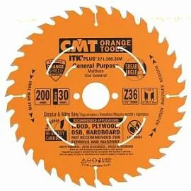 Фото товара «Диск пильный CMT 200X30X1,8/1,2 15° 10° ATB + 8° SHEAR Z=36»