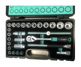 Фото товара «Набор головок и инструментов VIP-Tool 1/2" 8 - 32 (27 шт)»