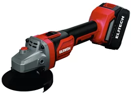 Фото товара «Аккумуляторная УШМ Elitech МШУ 2012БЛ (2х4,0 Ач) (E2213.046.02)»