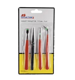Фото товара «Набор пинцетов Практик (4 шт) (64577)»