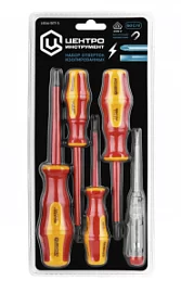 Фото товара «Набор диэлектрических отверток ЦентроИнструмент (5 шт) (1834-SET-3)»
