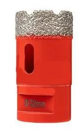 Фото товара «Коронка алмазная для УШМ DLT Premium 32хM14 по керамике и стеклу»