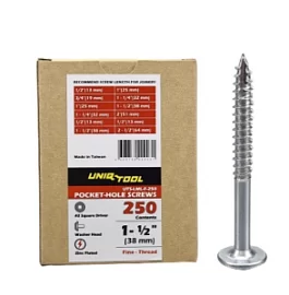 Товар «Саморезы оцинкованные Uniqtool Maxi-Loc 1-1/2", 38 мм (250 шт)» Фото товара «Саморезы оцинкованные Uniqtool Maxi-Loc 1-1/2", 38 мм (250 шт)»