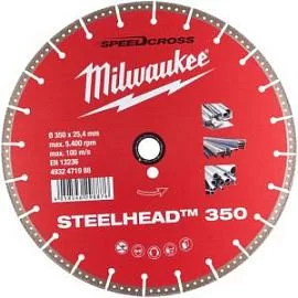 Фото товара «Диск алмазный Milwaukee STEELHEAD 350х25,4 мм»