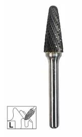 Фото товара «Бор-фреза твердосплавная ПрофОснастка №475 тип L 3х10х38 мм, хвостовик 3 мм»