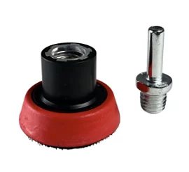 Фото товара «Тарелка опорная для УШМ DLT 50 мм, полиуретановая с переходником на дрель»