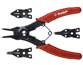 Фото товара «Съемник стопорных колец Зубр 4 в 1; 4 насадки (2283)»