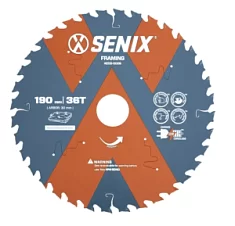 Вы смотрели Диск пильный Senix 190 мм х 30 мм 36Т по дереву