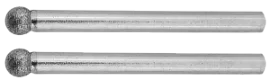 Фото товара «Набор алмазных шарошек для гравера Зубр 4,0 мм (2 шт)»
