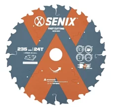 Вы смотрели Диск пильный Senix 235 мм х 30 мм 24Т по дереву