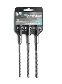 Фото товара «Набор буров SDS+ Metallica Optima 6/8/10 х 210/150 мм (3 шт)»
