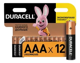 Фото товара «Батарейки Duracell Basic AAA LR03 CN алкалиновые (12 шт)»