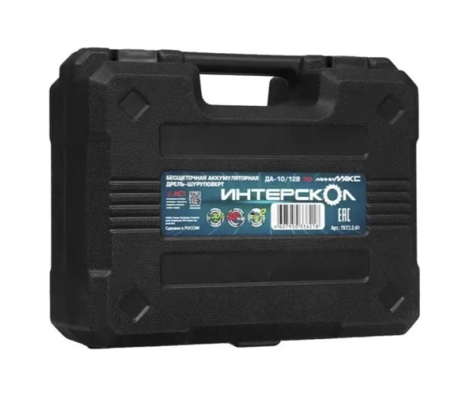 Аккумуляторная дрель-шуруповерт Интерскол МиниМАКС ДА-10/12В 38 в кейсе (2х3,0 Ач) – №2