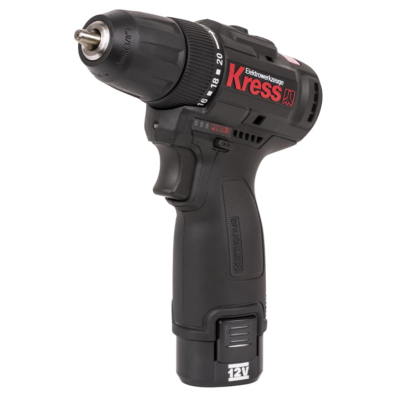 Аккумуляторная дрель-шуруповерт Kress KU202 12V (2х2,0 Ач) в кейсе – №2