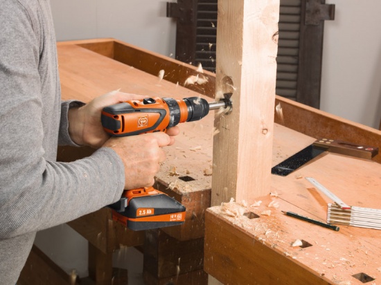 Аккумуляторная дрель-шуруповерт Fein ASCM 18 QSW (2х2,5 Ач) с комплектом насадок QuickIN – №1