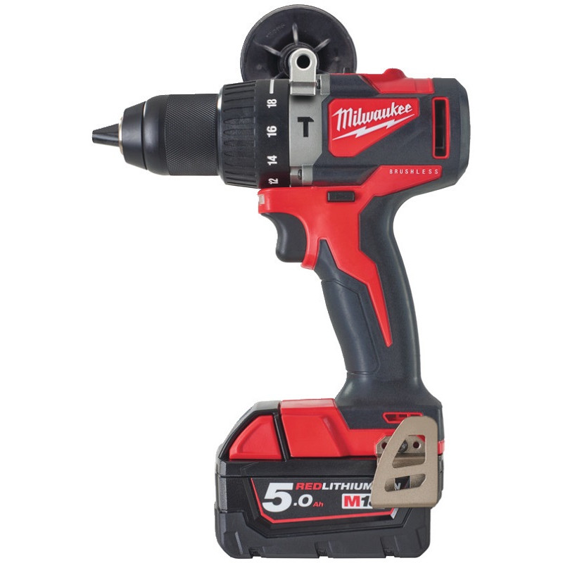 Аккумуляторная ударная дрель-шуруповерт Milwaukee M18 BLPD2-502X (2х5,0 Ач) №2