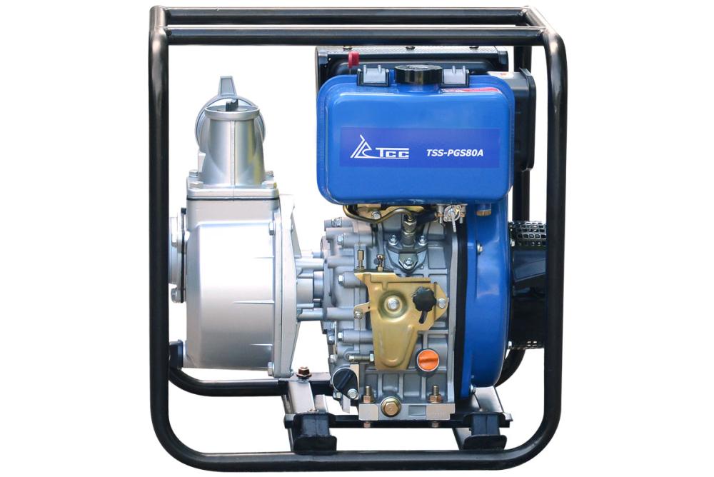 Мотопомпа дизельная TSS-PGS80A для чистой и слабозагрязненной воды №1