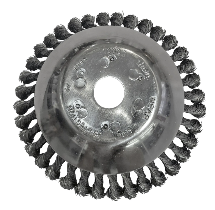 Щетка триммерная для зачистки тротуарной плитки Rezer TBH 200 203х25,4 мм №1