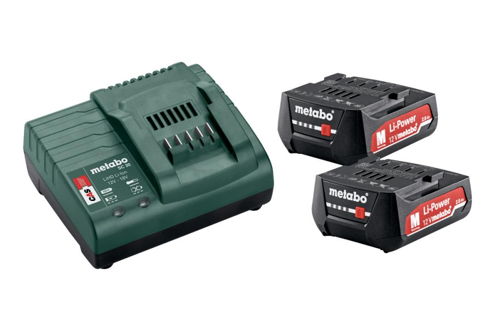 Аккумуляторная дрель-шуруповерт Metabo PowerMaxx BS 12 (2x2,0 Ач) MetaBox №1