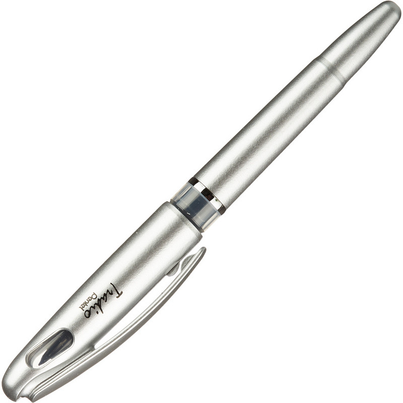 Ручка капиллярная с пластиковым пером Pentel Tradio Stylo, черная №2