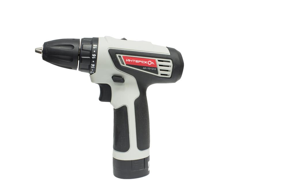 Аккумуляторная дрель-шуруповерт Интерскол ДА-10/12Л2 Li-ion (2х1,5 Ач) №1