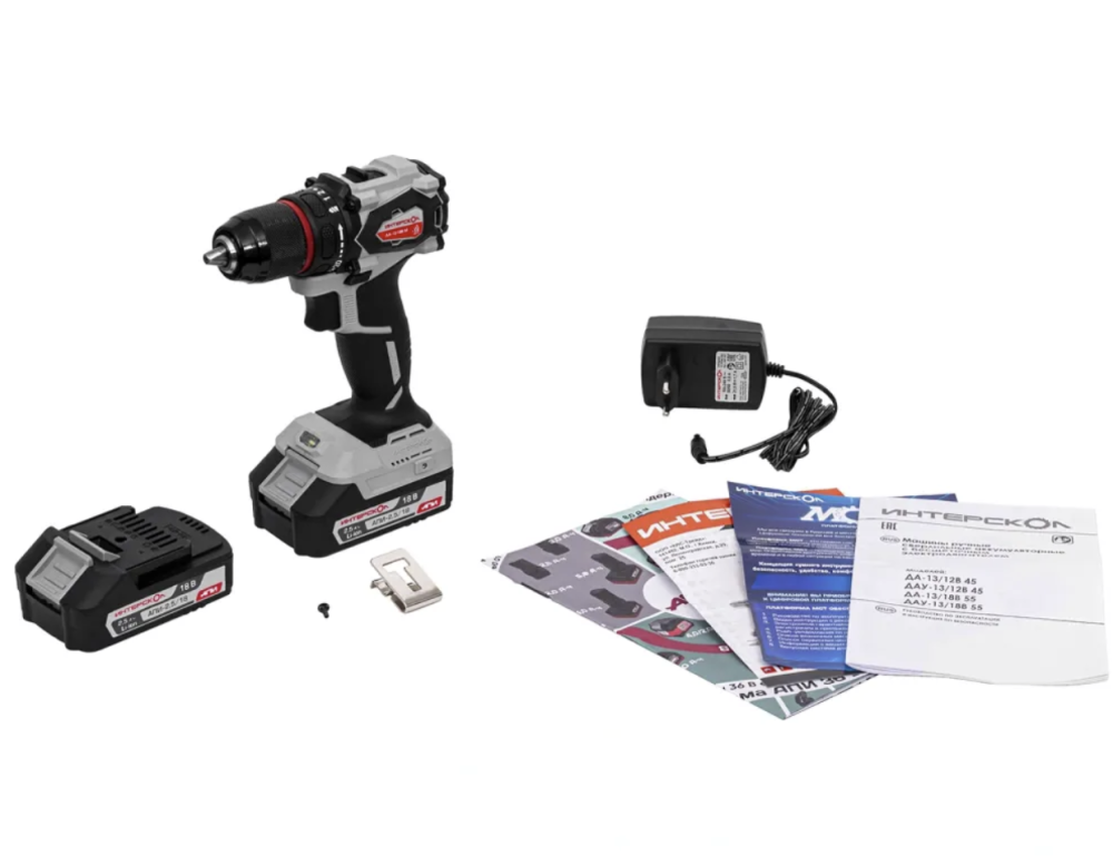 Аккумуляторная дрель-шуруповерт Интерскол ДА-13/18В 55 (2х2,5 Ач) №3