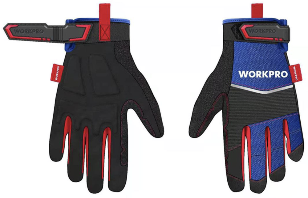 Перчатки строительные WORKPRO размер L (WP371001) №1