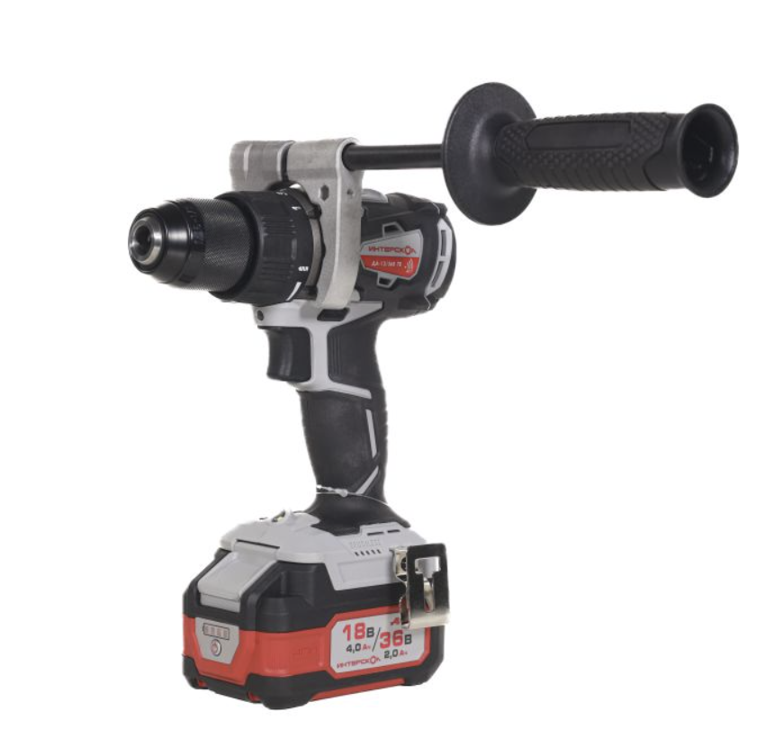 Аккумуляторная дрель-шуруповерт Интерскол ДА-13/36В АПИ 70 Li-ion (2х2,0 Ач) в кейсе №1