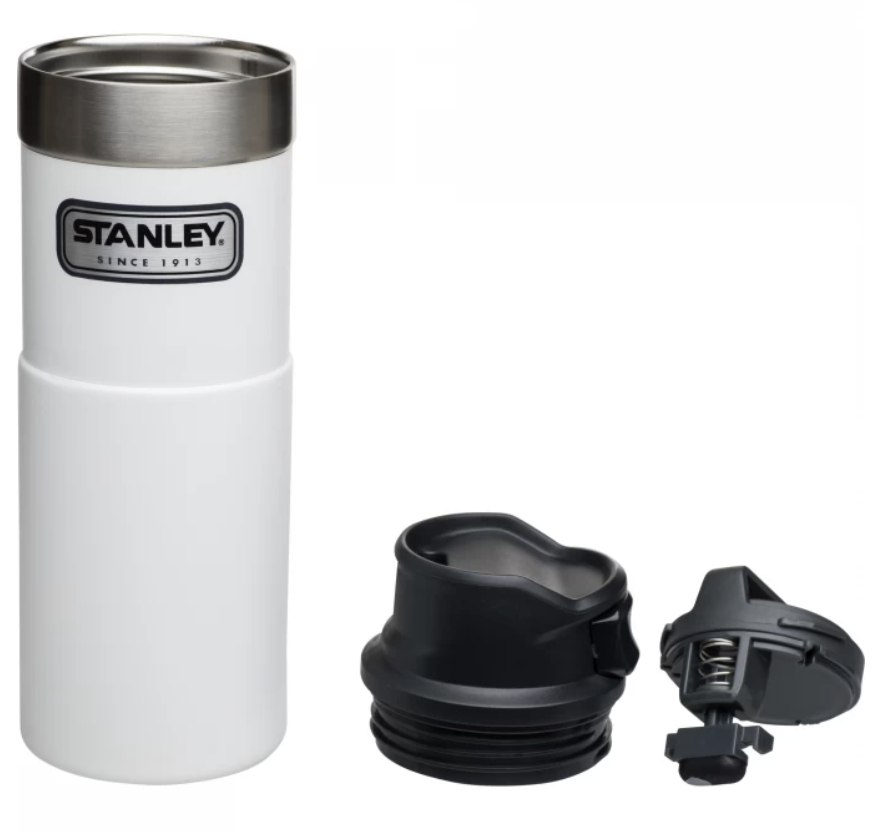 Термокружка Stanley Classic Trigger Action One Hand 0,47 л белая №2