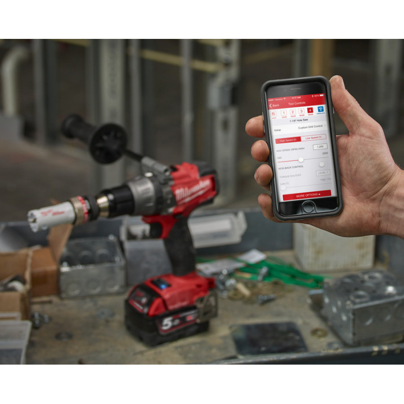 Аккумуляторная дрель-шуруповерт Milwaukee M18 ONEDD-502X FUEL ONE-KEY (2х5,0 Aч) №3