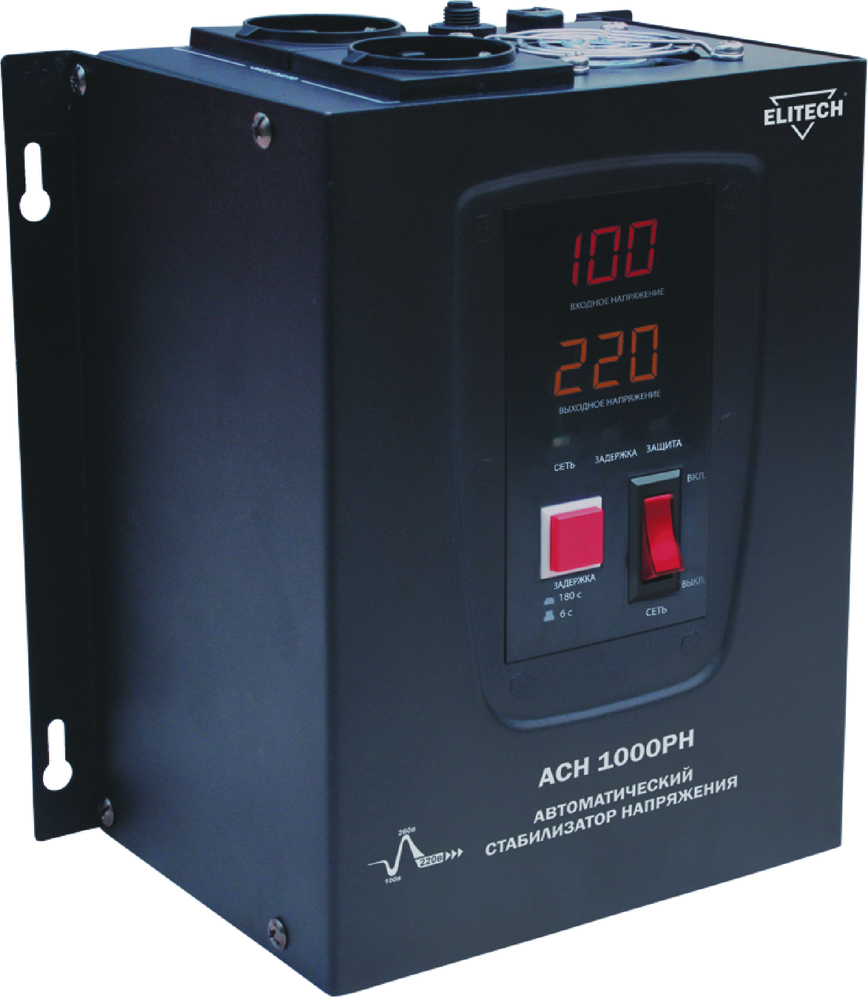 Стабилизатор напряжения Elitech ACH 1000PH – фото №1 Стабилизатор напряжения Elitech ACH 1000PH – №1